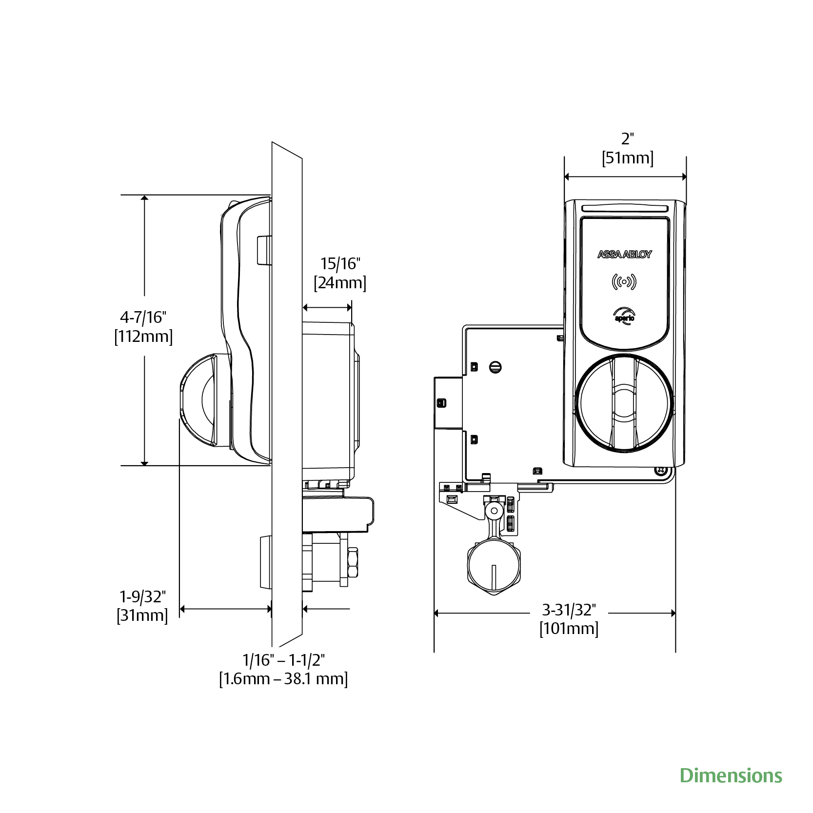 K200 Series Wiegand Lock