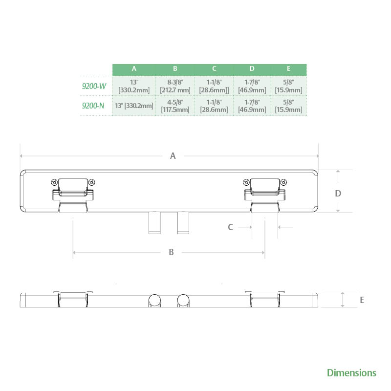 9200 Series Surface Mounted Electric Strike